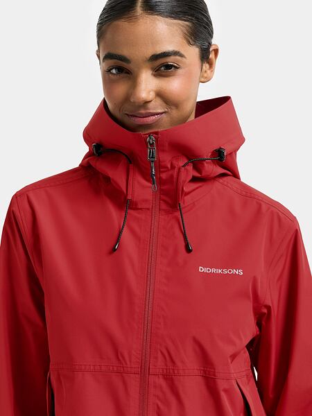 Dámská nepromokavá bunda Didriksons Tilde spring red 6