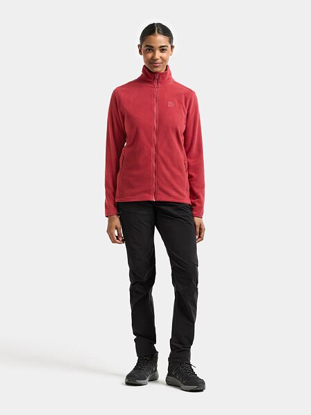 Dámská fleecová mikina Didrioksons Viona spring red 4