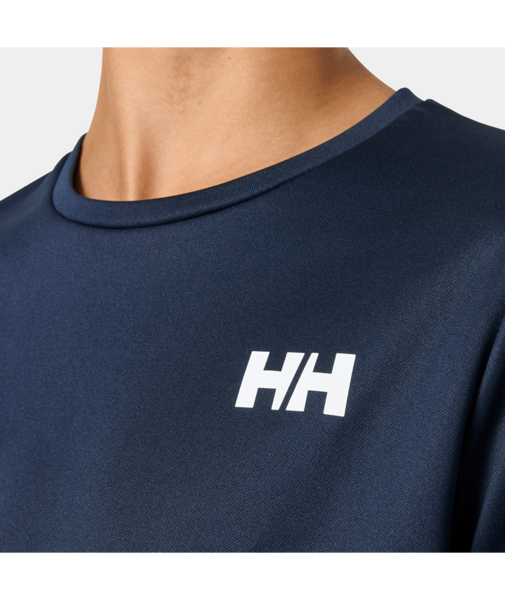 Detail UV modrého funkčního trička Helly hansen 