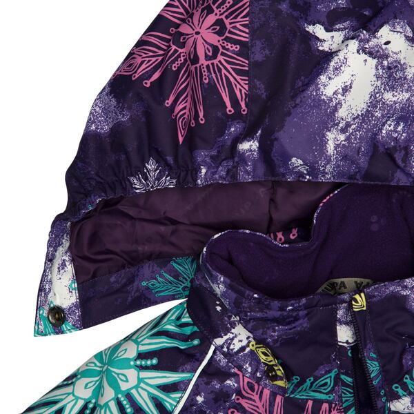 Dětská zimní kombinéza Huppa Wille 1 dark lilac pattern / dark lilac 5