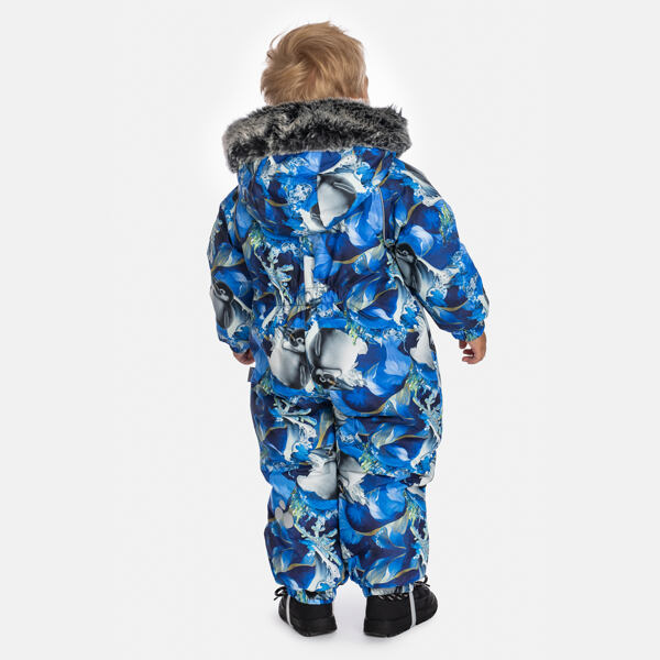 Dětská zimní kombinéza Huppa Ottis blue pattern 3