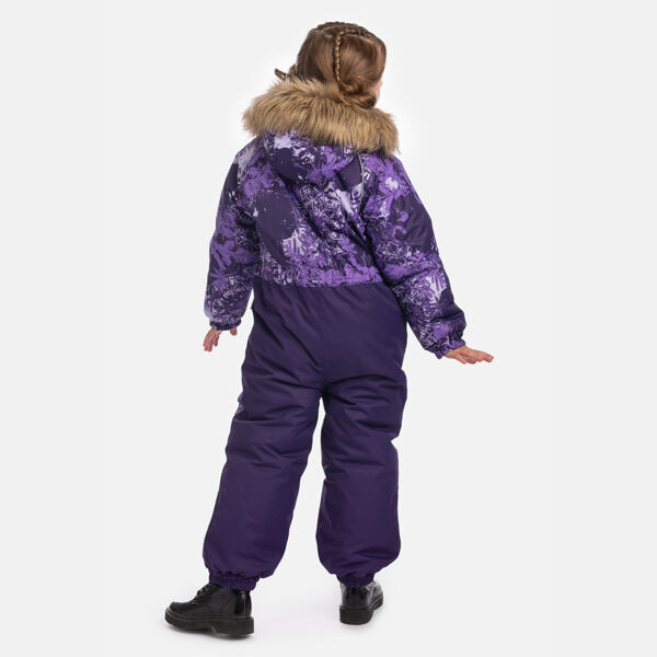 Dětská zimní kombinéza Huppa Wille 2 dark lilac pattern / dark lilac 2