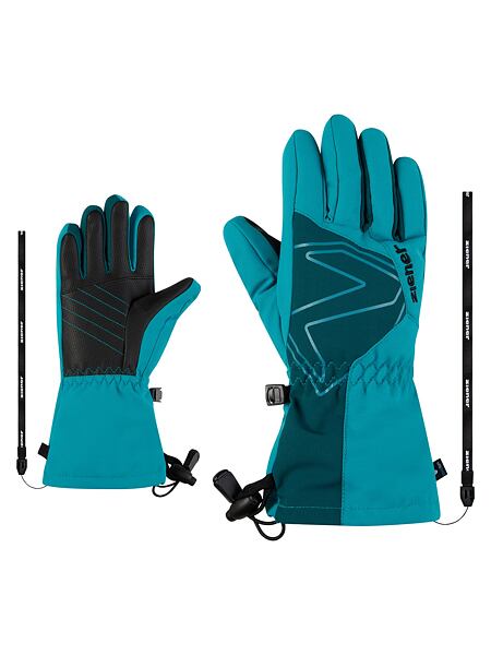 Dětské zimní rukavice Ziener Laval AS AW Jr aqua breeze - prstové