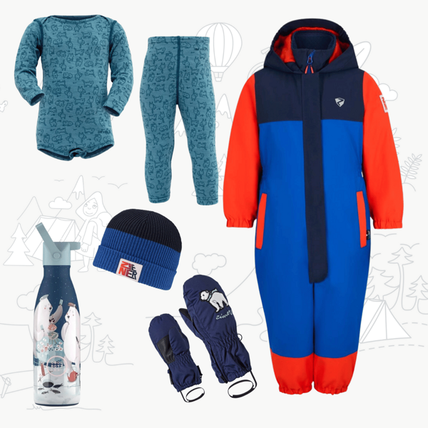 Dětský zimní outfit Ziener Anup - cobalt blue