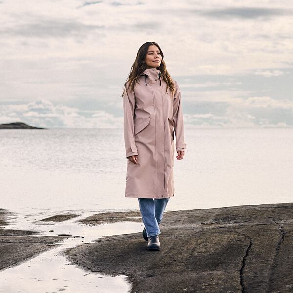 Dámský kabát do deště Didriksons Melinda parka vintage pink 8