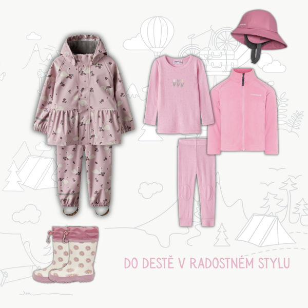 Dětský outfit do deště Name It Labutě