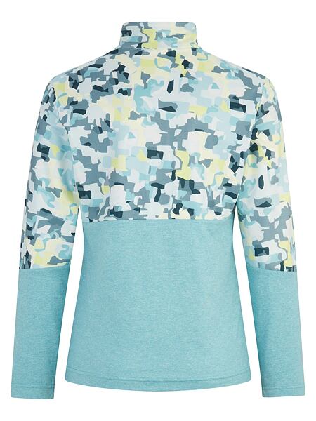 Dětská funkční mikina Ziener Jarps Jr - lime light patchwork print 3