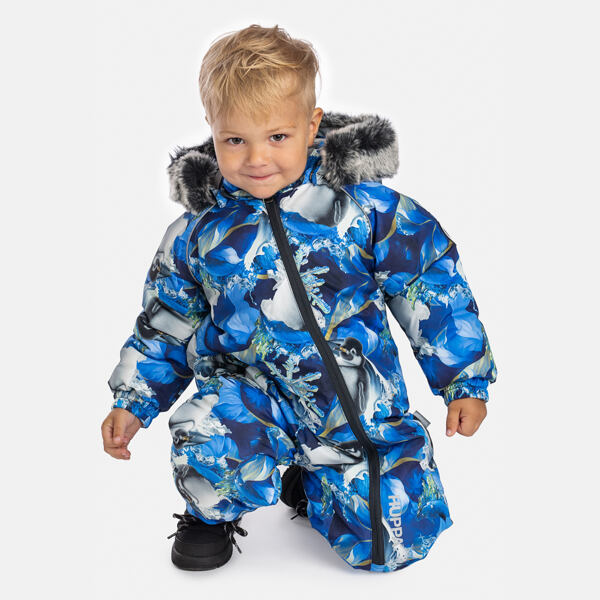 Dětská zimní kombinéza Huppa Ottis blue pattern 4