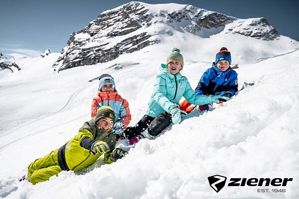 Dětská zimní bunda Ziener Arnu Jr - arctic sky stru 4