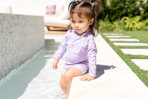 Dětské UV tričko Splash About dlouhý rukáv Lilac Spring 5