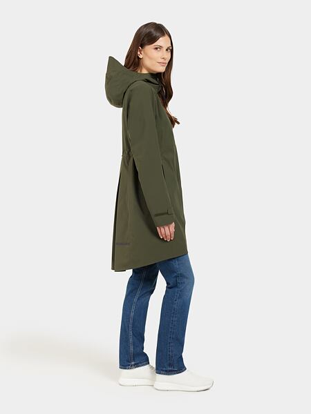 Dámská nepromokavá bunda Didriksons Bea parka deep green 2