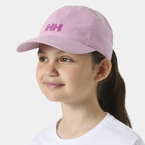 Dětská bavlněná kšiltovka Helly Hansen K Logo Cap - růžová