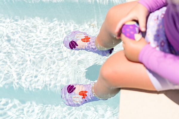 Dětské barefoot boty do vody Splash About Lilac Spring 5