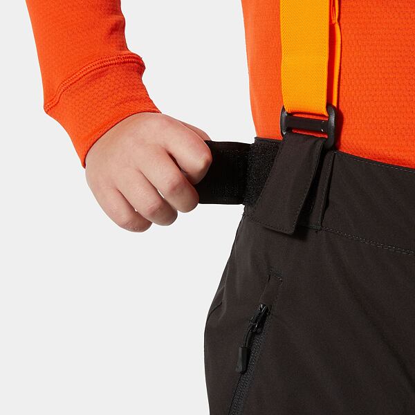 Černé dětské zimní kalhoty Helly Hansen JR No Limits s kšandami