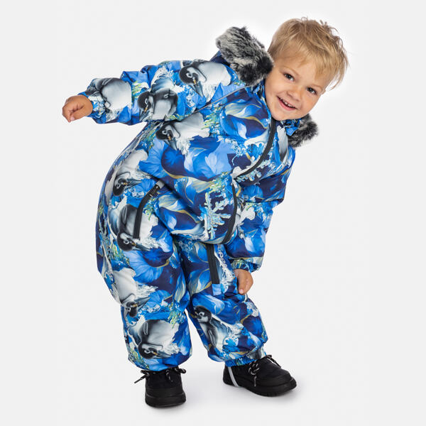 Dětská zimní kombinéza Huppa Ottis blue pattern 5