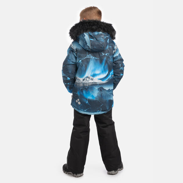 Dětská zimní bunda Huppa Ante navy pattern 3