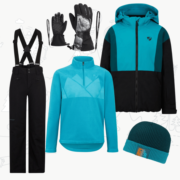 Dětský zimní outfit Ziener pro juniory Abbe - black