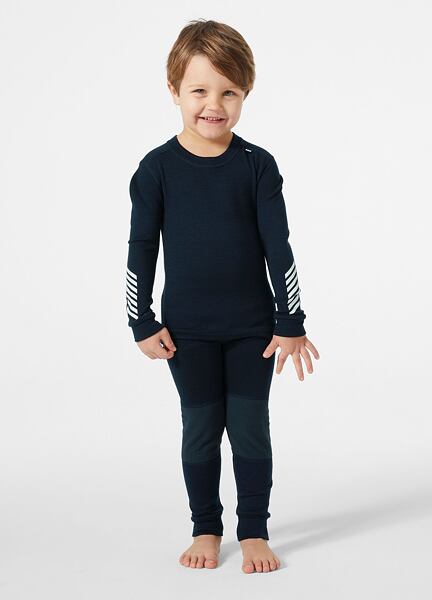 Modré termoprádlo pro děti Helly Hansen K Lifa Merino – tričko + kalhoty