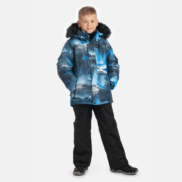 Dětská zimní bunda Huppa Ante navy pattern