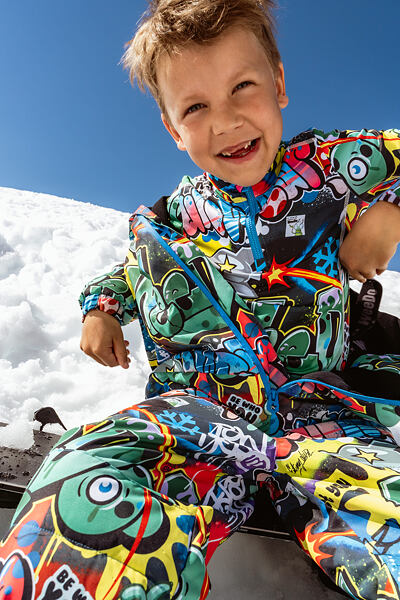 Funkční tričko pro děti WeeDo Cosmo Sprayprint – barevný design