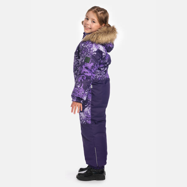 Dětská zimní kombinéza Huppa Wille 2 dark lilac pattern / dark lilac 4