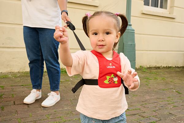 Bezpečnostní vesta s vodítkem pro děti LittleLife Ladybird – beruška
