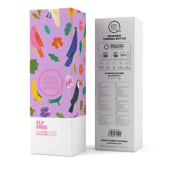 Dětská termoska Cool Bottles Kids 3D Fly free třívrstvá 500 ml 5