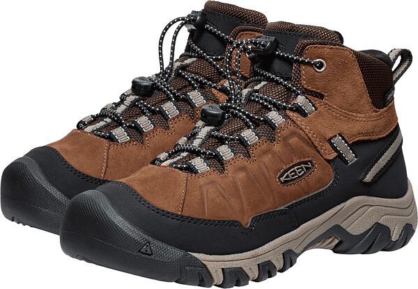 Dětské boty KEEN Targhee IV Mid WP - bison/brindle 16