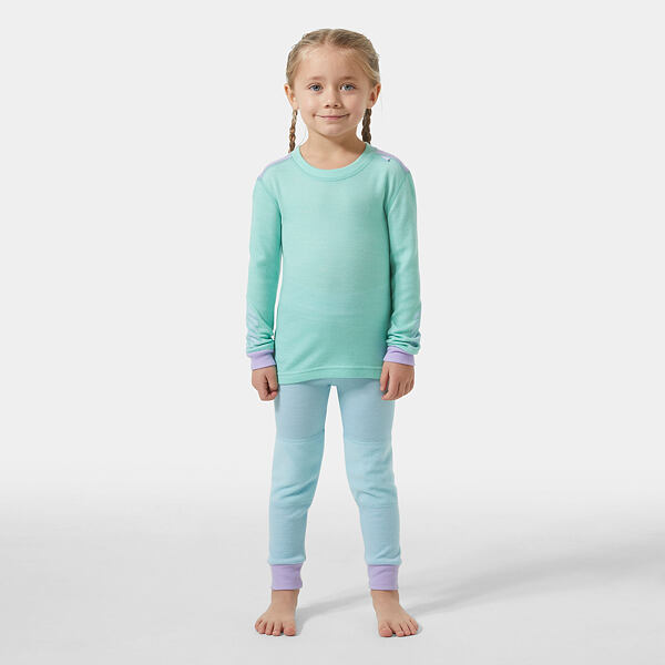 Dětské termoprádlo Helly Hansen K Lifa Merino set - lagoon