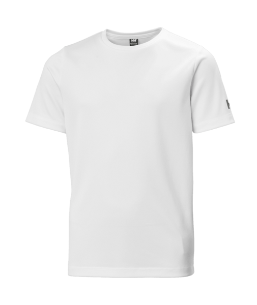Dětské funkční UV tričko Helly Hansen Jr Tech krátký rukáv - white zepředu