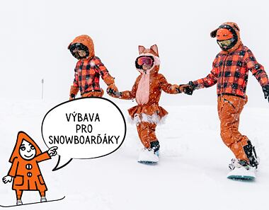 Snowboarďák - výbava na lyžák
