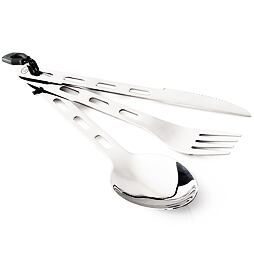 Nerezový příborový set GSI Outdoors Stainless 3 pc. Ring Cutlery