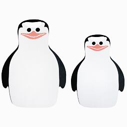 Pěnový kluzák na sníh Vylen Táta Tuki - tučňák pro větší