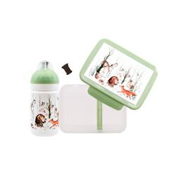 SET ZDRAVÁ LAHEV A ZDRAVÁ SVÁČA svačinový box a lahev 0,5l Lesní zvířátka