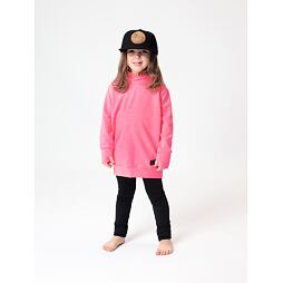 Dětské mikinošaty Drexiss neon pink