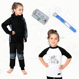 Dětský softshellový outfit Promaledobrodruhy - grey