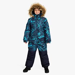 Dětská zimní kombinéza Huppa Wille 2 navy pattern / navy
