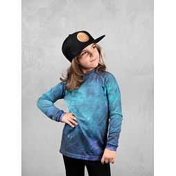 Dětské funkční tričko Drexiss Merino Active All dlouhý rukáv Mistic Ocean