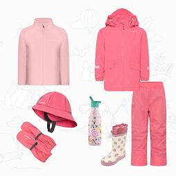 Dětský nepromokavý outfit Didriksons Norma - dusty azalea