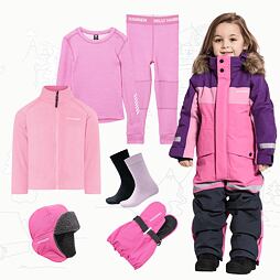 Dětský zimní outfit Didriksons Bjärven - sweet pink