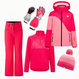 Dětský zimní outfit Ziener pro juniory Avine - pink