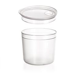 Průhledný kelímek s víčkem Light my fire Tumbler with snap lid short transparent 250 ml