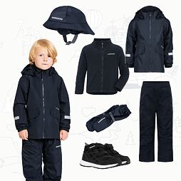 Dětský nepromokavý outfit Didriksons Norma - navy