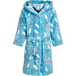 Dětský fleecový župan Playshoes Surfbus - turquoise
