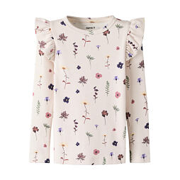 Dětské tričko Name It Lulu dlouhý rukáv TENCEL™ Modal - lilac ash