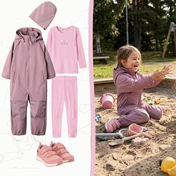 Dětský softshellový outfit Name It - růžový