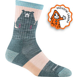 Funkční ponožky s merinem Darn Tough Bear Town Lightweight with Cushion - quartz
