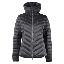 Péřová bunda Down Hood Deluxe SKHOOP - grey SBALITELNÁ