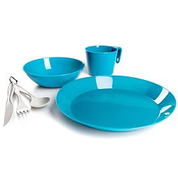 Jídelní sada pro 1 osobu GSI Outdoors Cascadian 1 Person Table set Set sky blue
