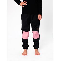 Dětské softshellové kalhoty Drexiss bez zateplení black old pink